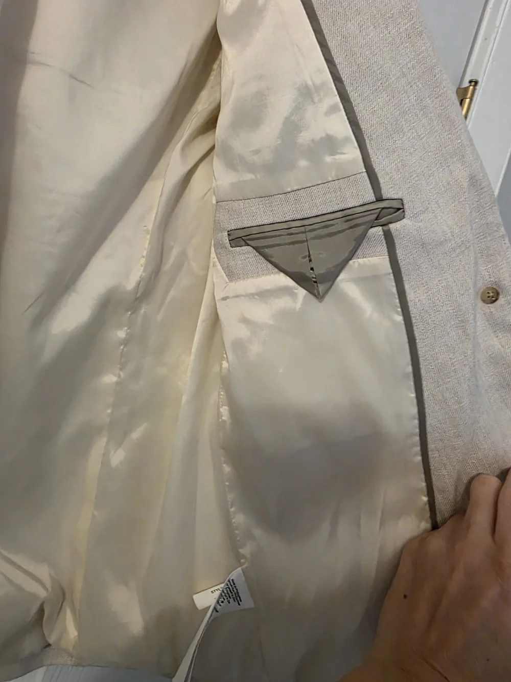 J. Crew Women's Cream Linen Blend Blazer - Picture 3 of 7